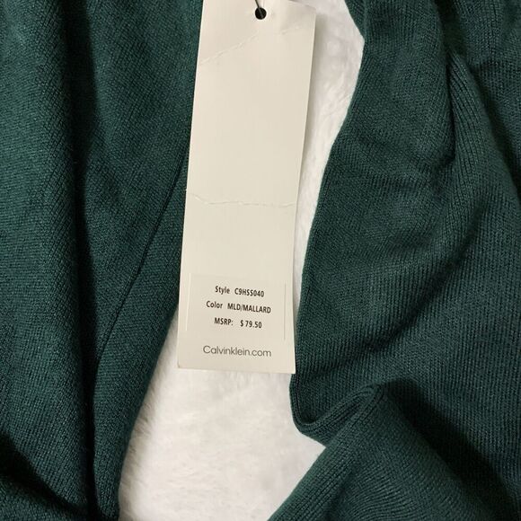 Calvin Klein Cowl Neck Sweater Green Size Large - Picture 8 of 11